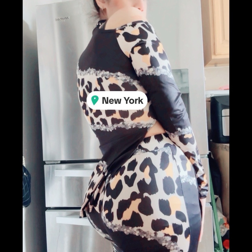Chic Leopard Print Two-Piece Set